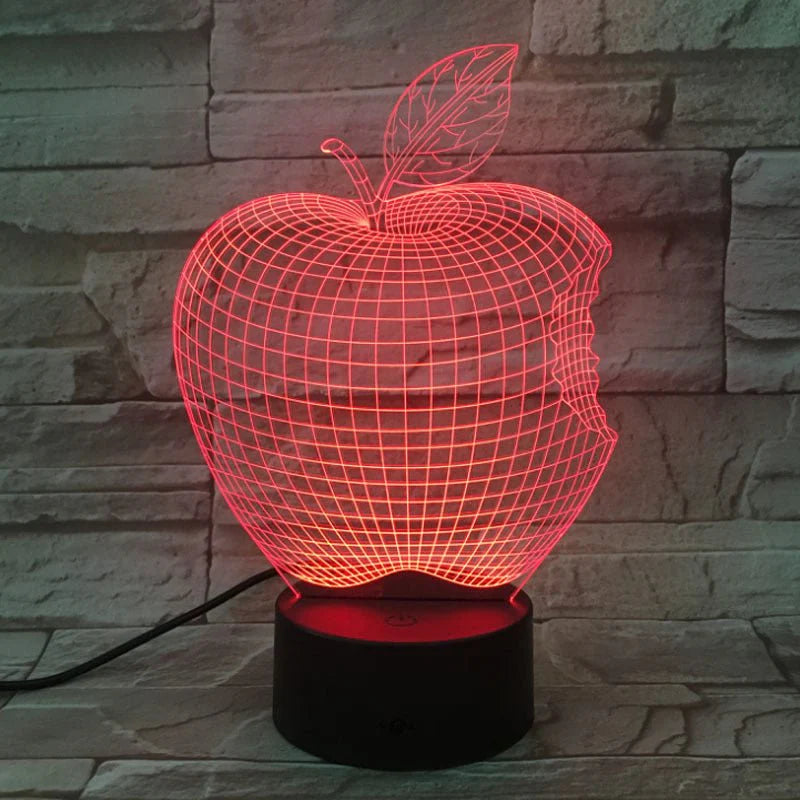 3D Fruit Colorful Night Light