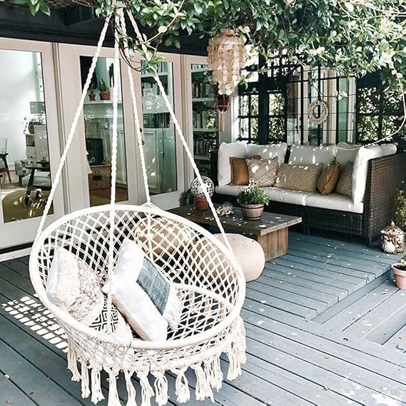 Macrame Hanging Swing Chair Hammock